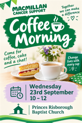 Macmillan coffee morning 